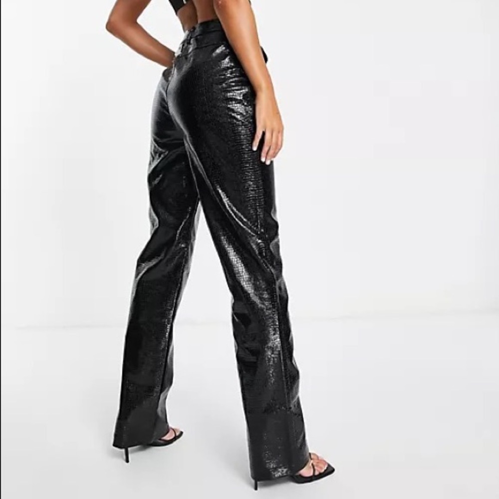 4th & Reckless Croc Vegan Leather Pants